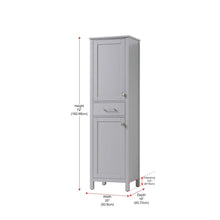 20 inch Bath Storage Cabinet in Grey