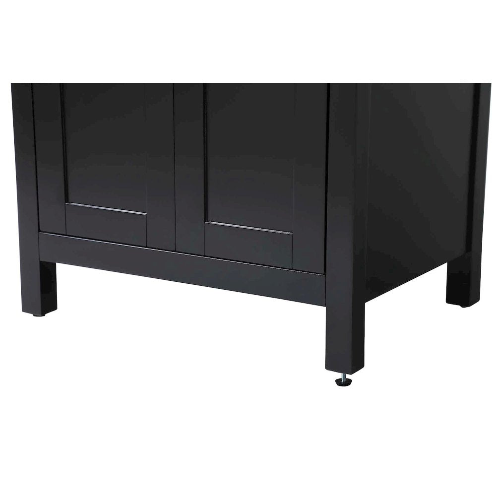24 inch Bath Storage Cabinet in Black