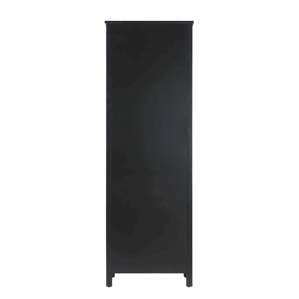 24 inch Bath Storage Cabinet in Black
