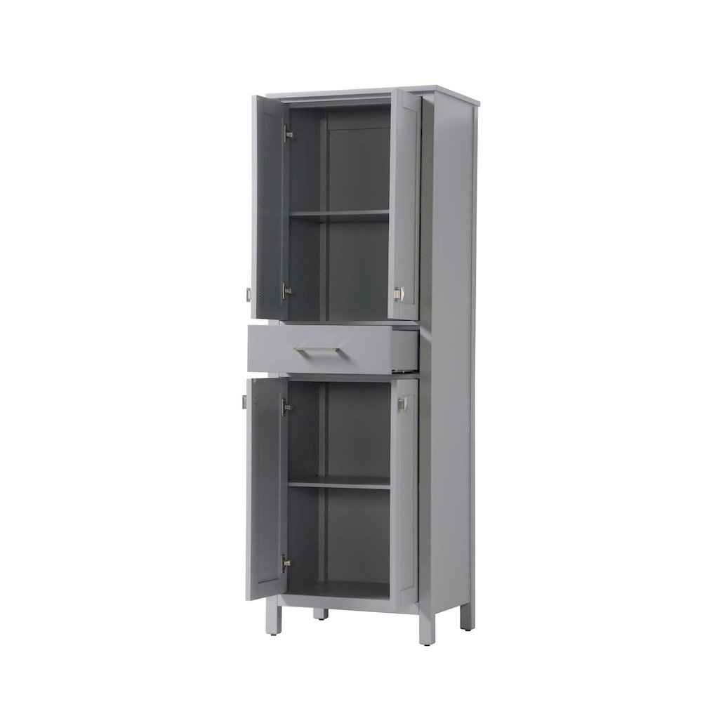 24 inch Bath Storage Cabinet in Grey