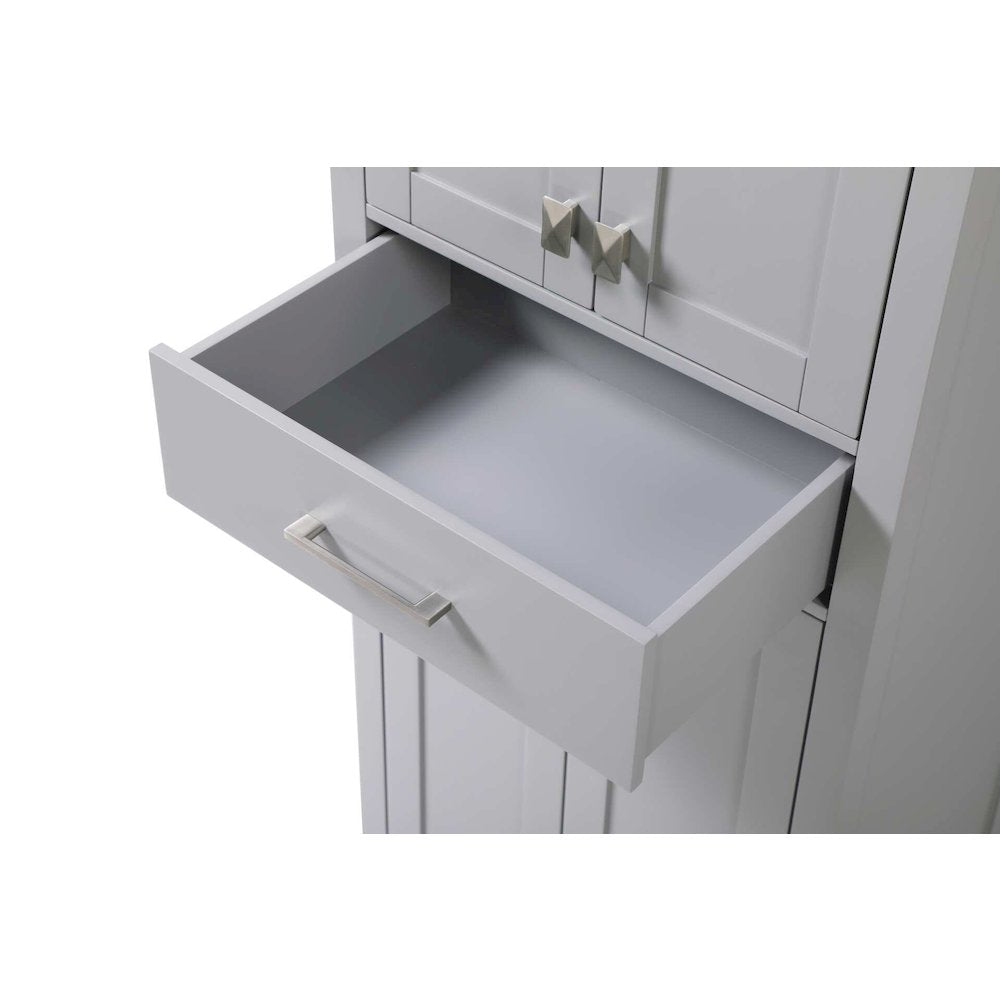 24 inch Bath Storage Cabinet in Grey