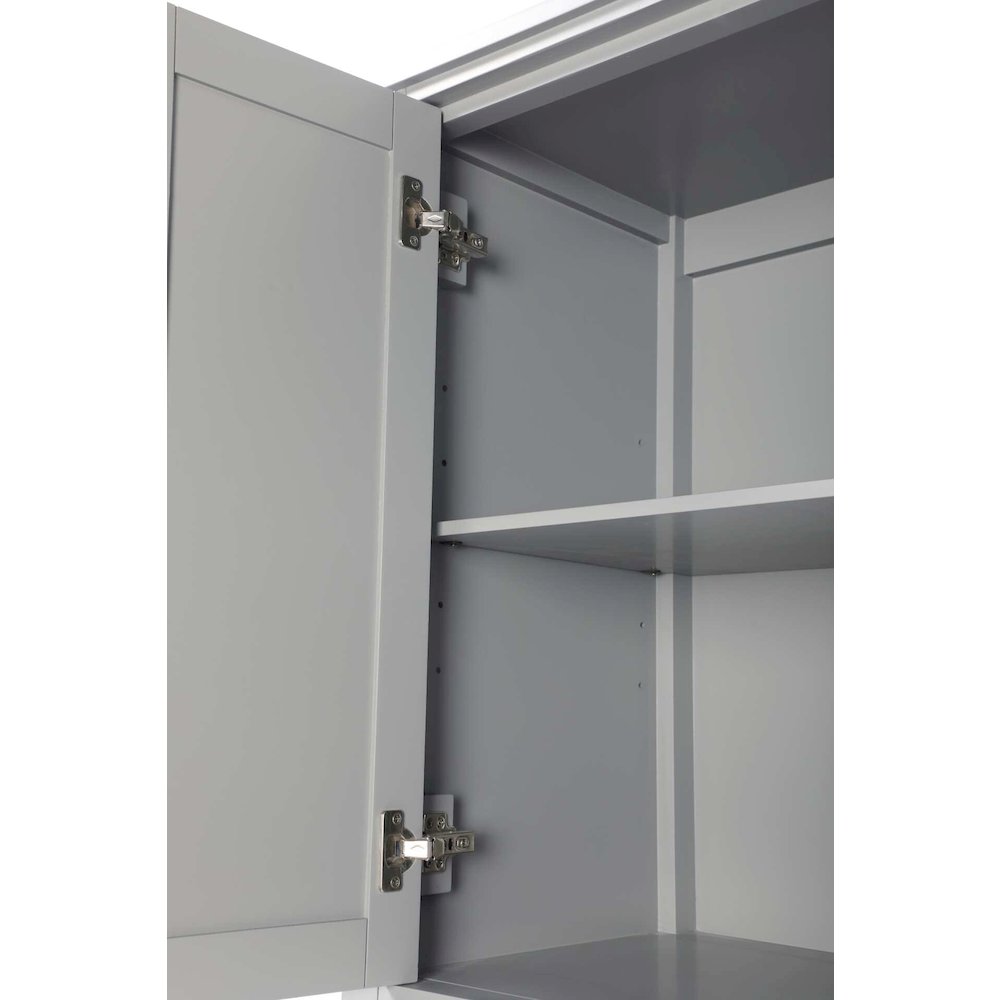 24 inch Bath Storage Cabinet in Grey