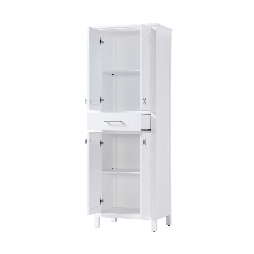 24 inch Bath Storage Cabinet in White