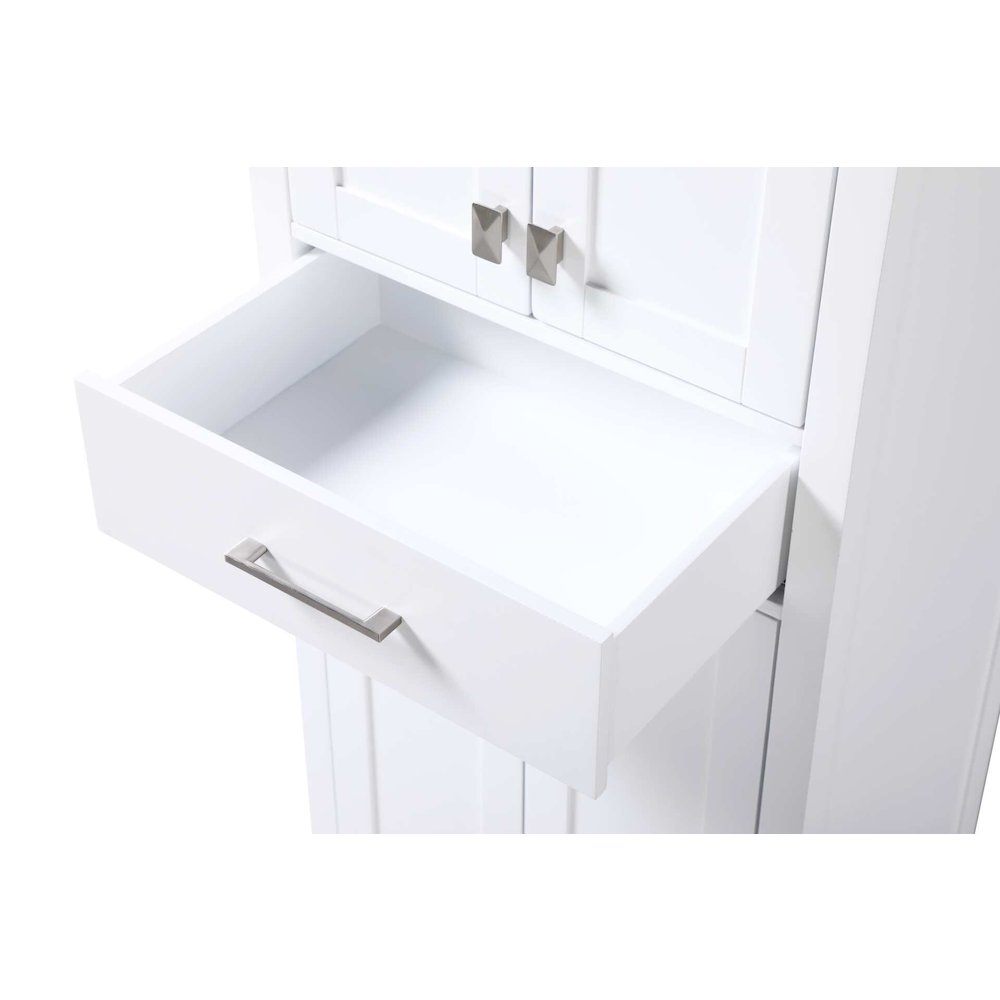 24 inch Bath Storage Cabinet in White