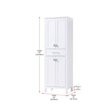 24 inch Bath Storage Cabinet in White