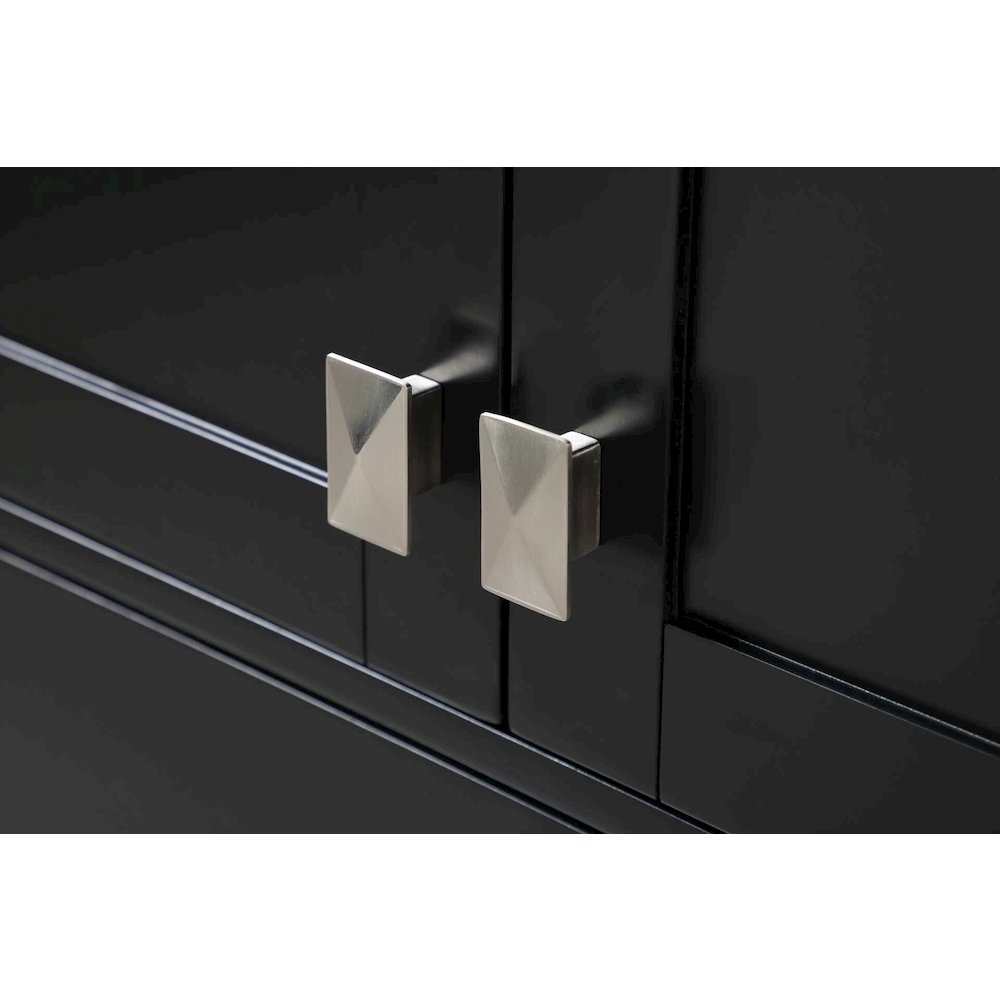 28 inch Bath Storage Cabinet in Black