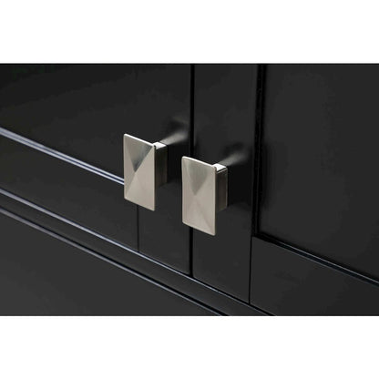 28 inch Bath Storage Cabinet in Black