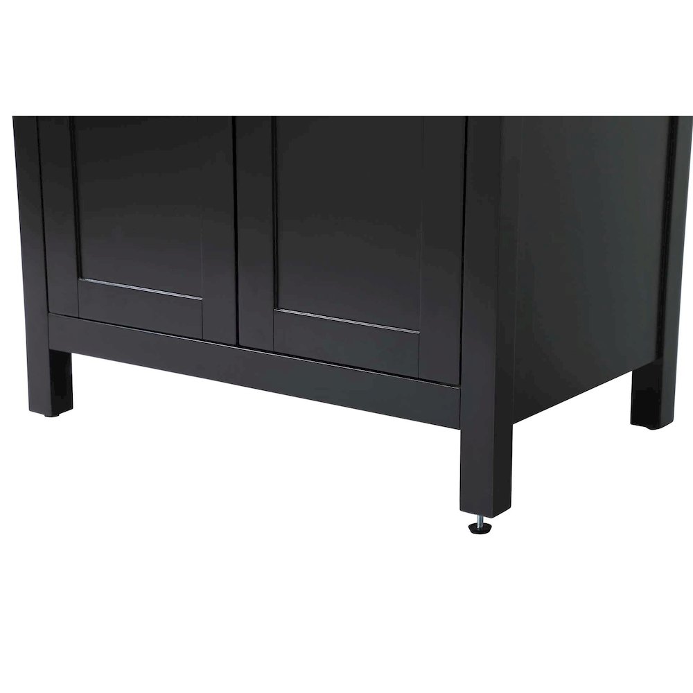 28 inch Bath Storage Cabinet in Black