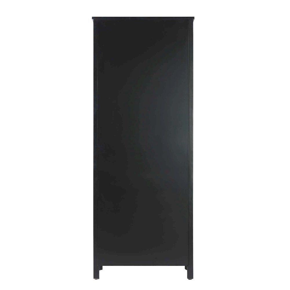 28 inch Bath Storage Cabinet in Black