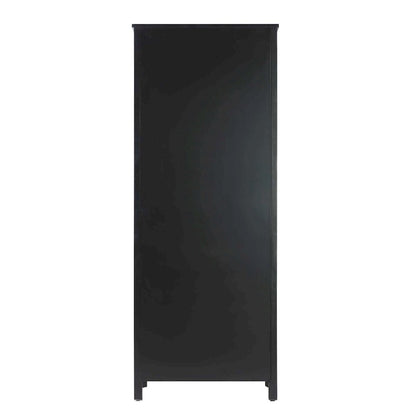 28 inch Bath Storage Cabinet in Black
