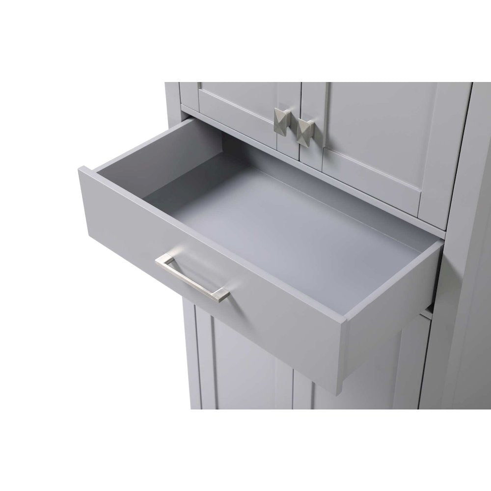 28 inch Bath Storage Cabinet in Grey