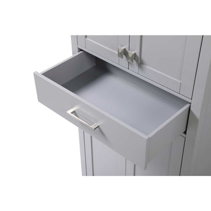 28 inch Bath Storage Cabinet in Grey