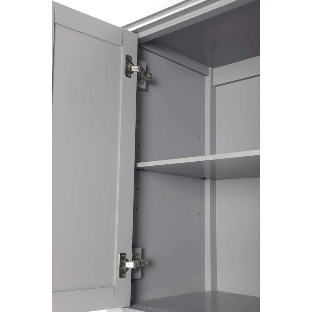 28 inch Bath Storage Cabinet in Grey