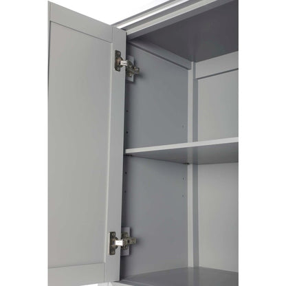 28 inch Bath Storage Cabinet in Grey