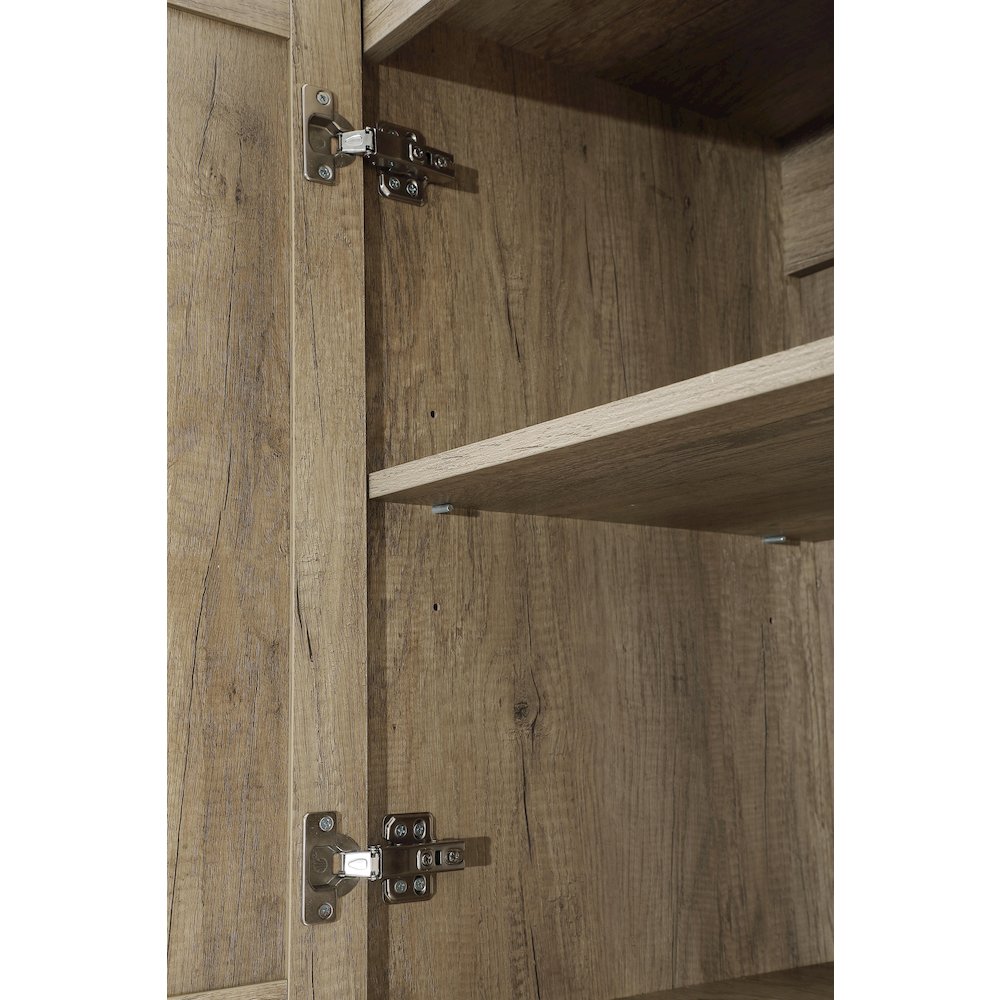 24 Inch Bath Storage Cabinet  in Natural Oak