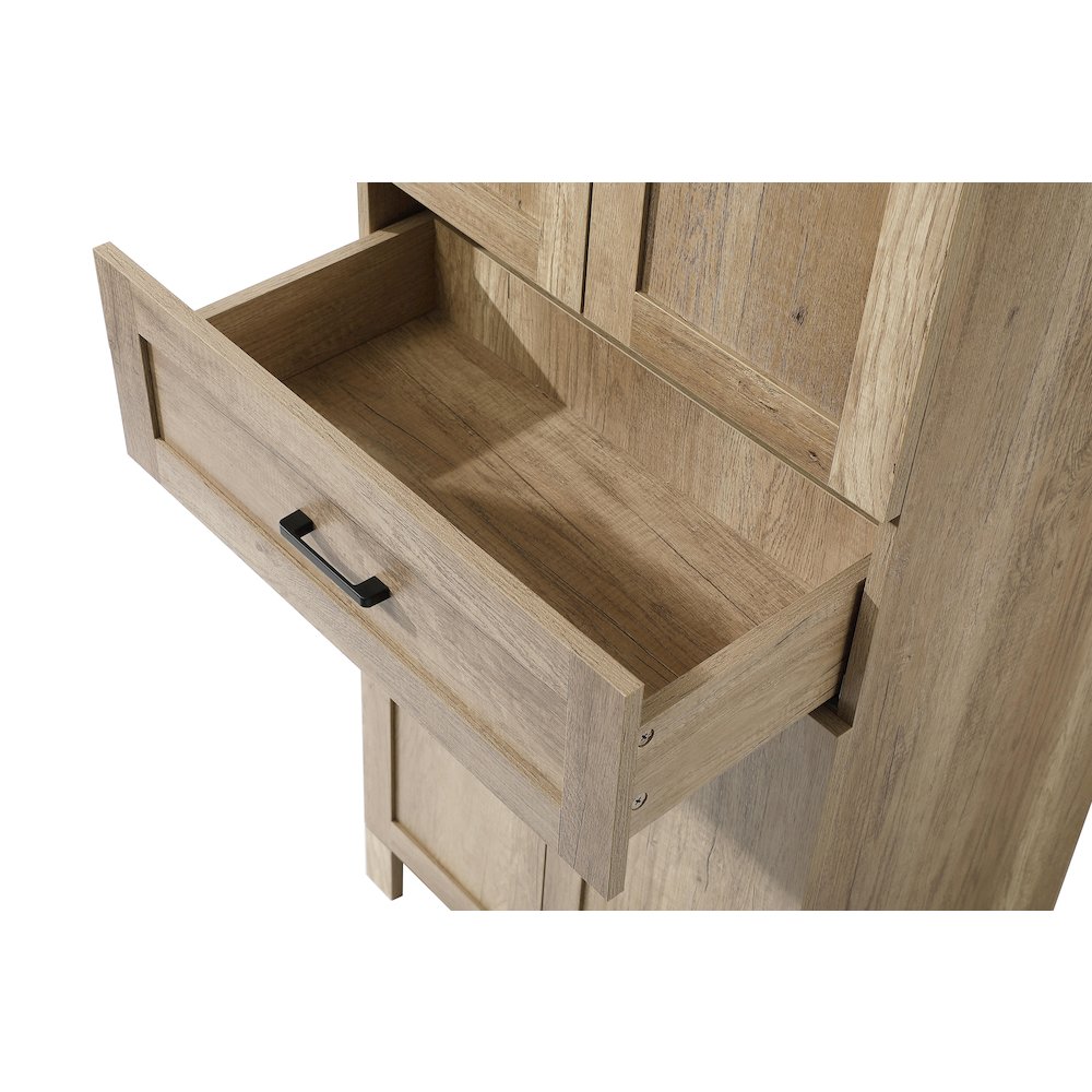 24 Inch Bath Storage Cabinet  in Natural Oak
