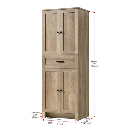 24 Inch Bath Storage Cabinet  in Natural Oak
