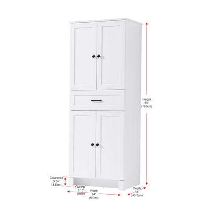 24 Inch Bath Storage Cabinet  in White