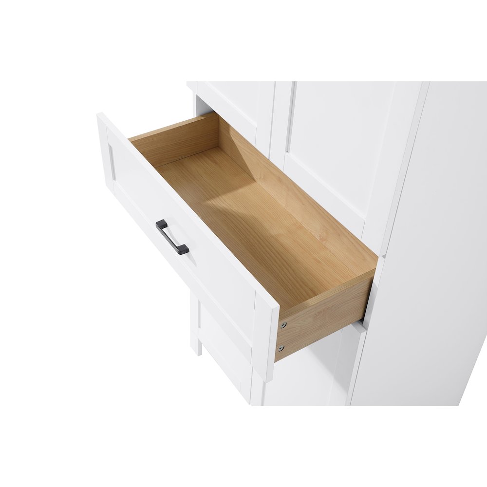 28 Inch Bath Storage Cabinet  in White