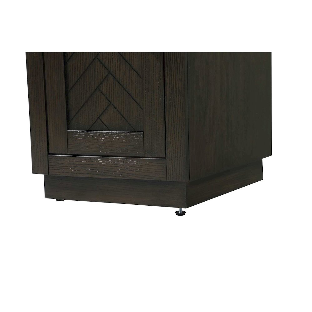 16 inch Bath Storage Cabinet in Chocolate Oak