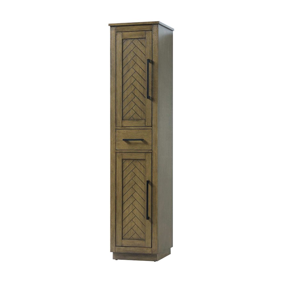 16 inch Bath Storage Cabinet in Hazel Oak