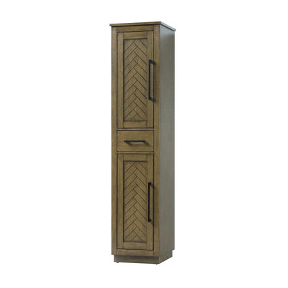 16 inch Bath Storage Cabinet in Hazel Oak