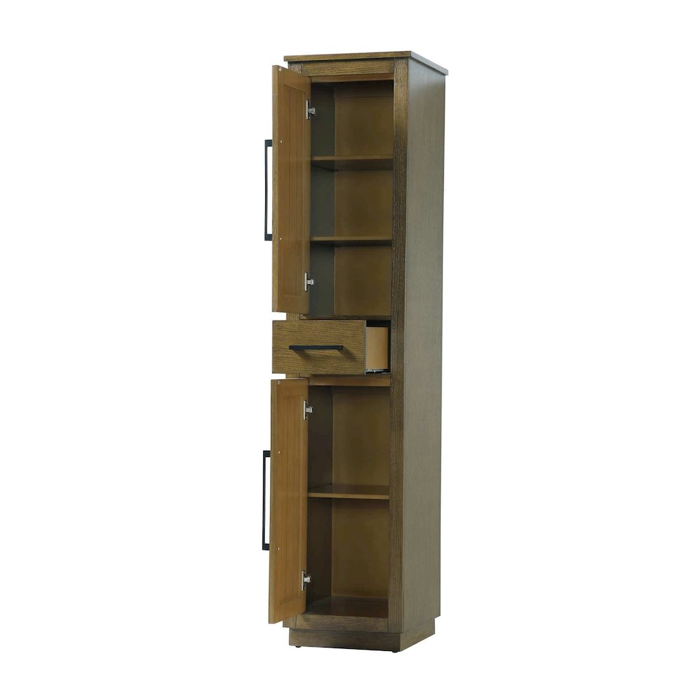 16 inch Bath Storage Cabinet in Hazel Oak