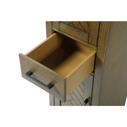 16 inch Bath Storage Cabinet in Hazel Oak