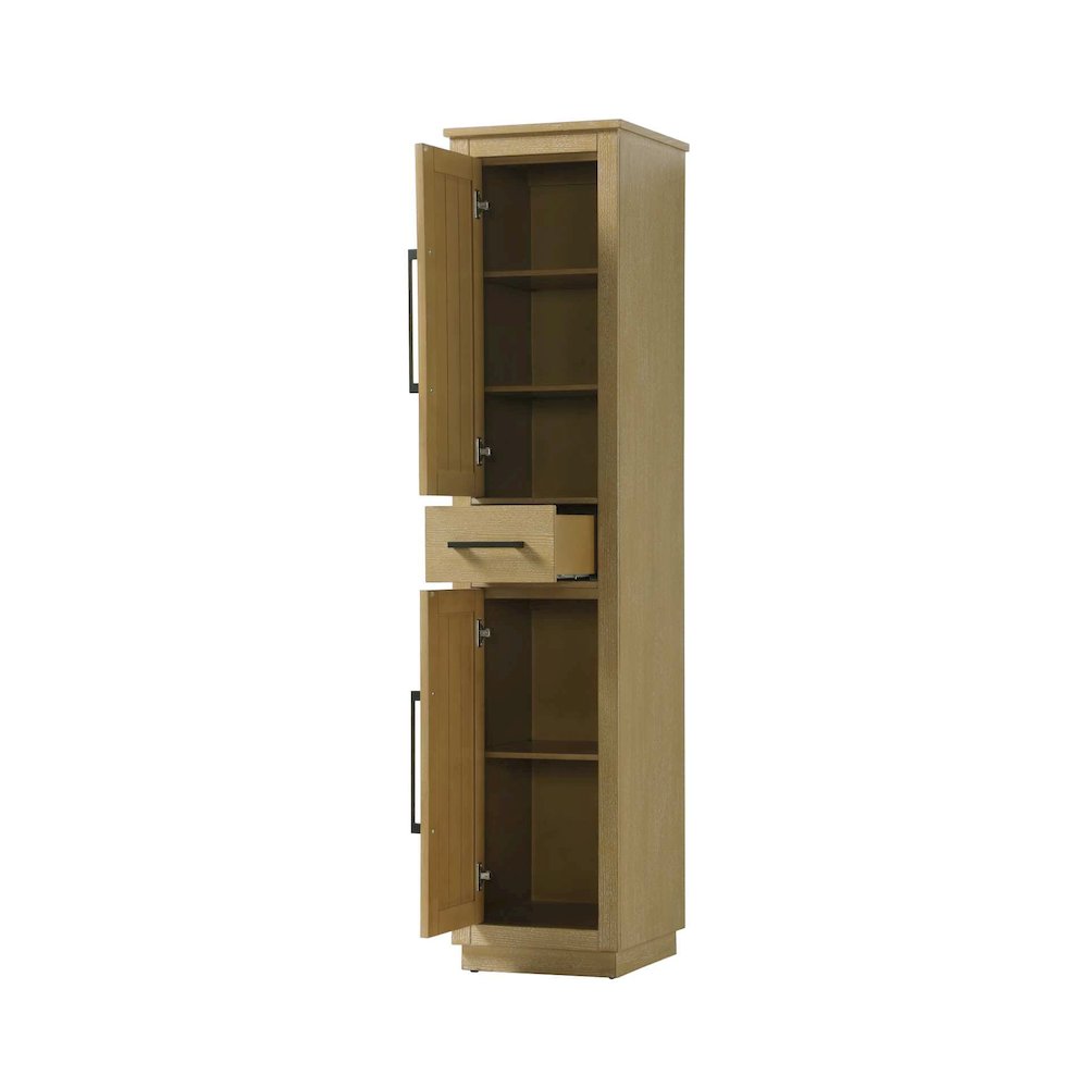 16 inch Bath Storage Cabinet in Linen oak