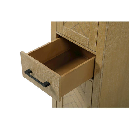 16 inch Bath Storage Cabinet in Linen oak