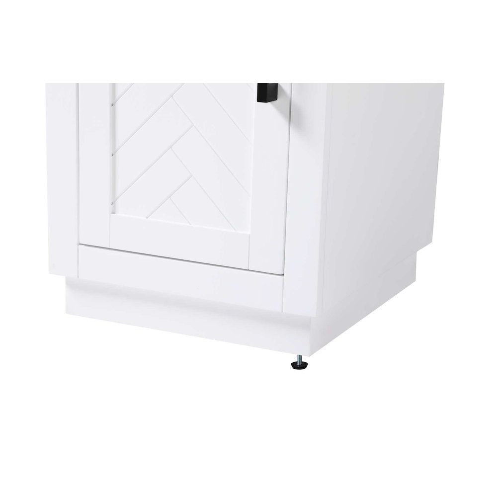 16 inch Bath Storage Cabinet in White