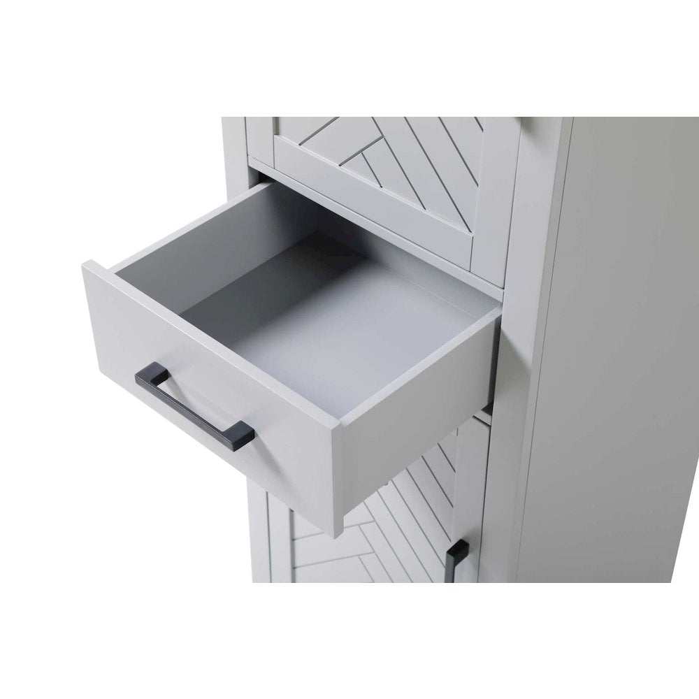 20 inch Bath Storage Cabinet in Grey