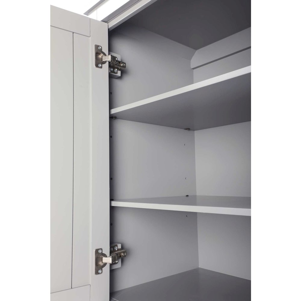 20 inch Bath Storage Cabinet in Grey