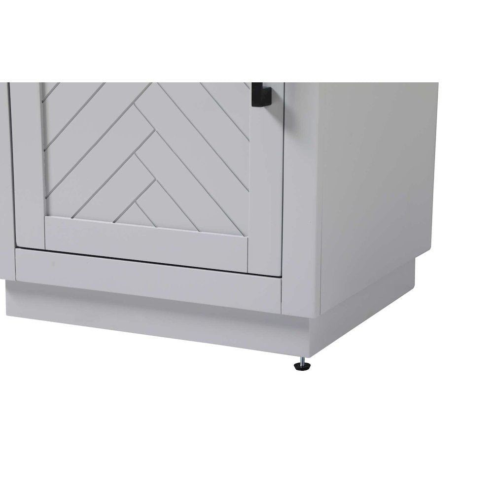 20 inch Bath Storage Cabinet in Grey
