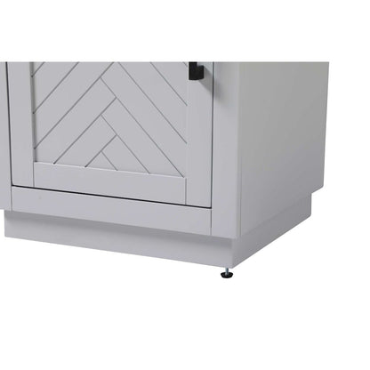 20 inch Bath Storage Cabinet in Grey