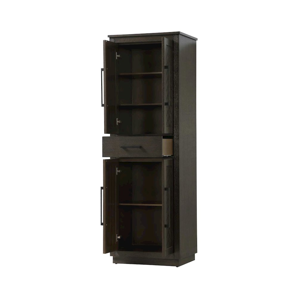 24 inch Bath Storage Cabinet in Chocolate Oak