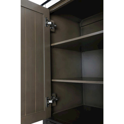 24 inch Bath Storage Cabinet in Chocolate Oak