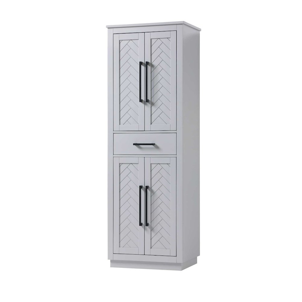 24 inch Bath Storage Cabinet in Grey