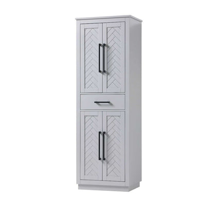 24 inch Bath Storage Cabinet in Grey