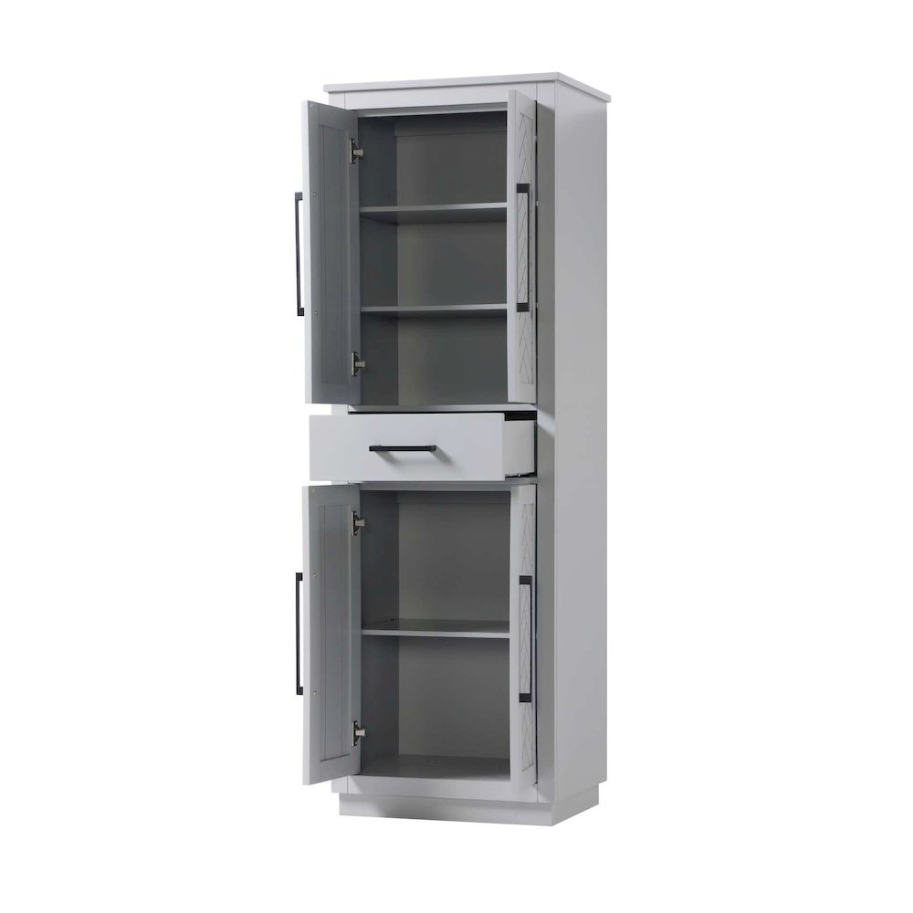 24 inch Bath Storage Cabinet in Grey