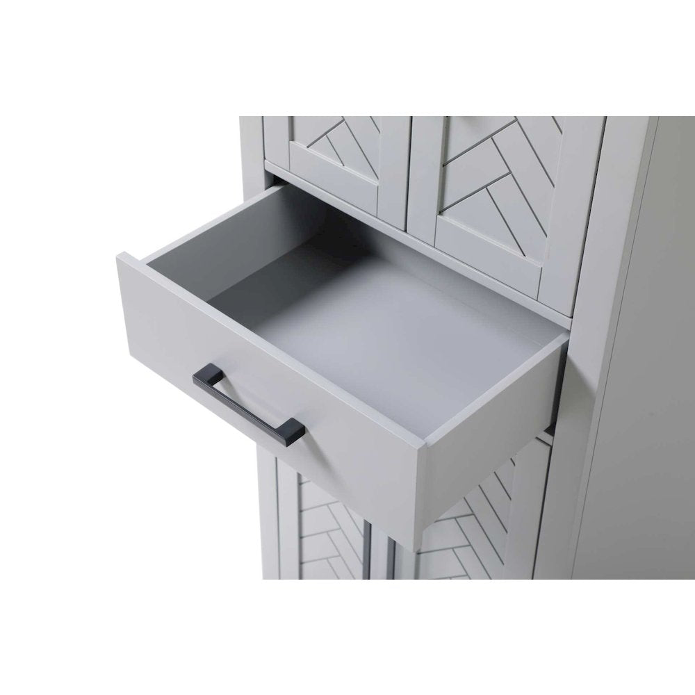 24 inch Bath Storage Cabinet in Grey