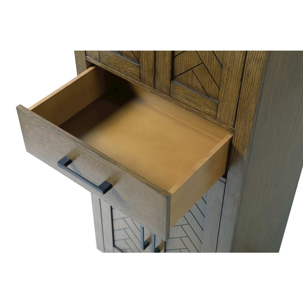 24 inch Bath Storage Cabinet in Hazel Oak