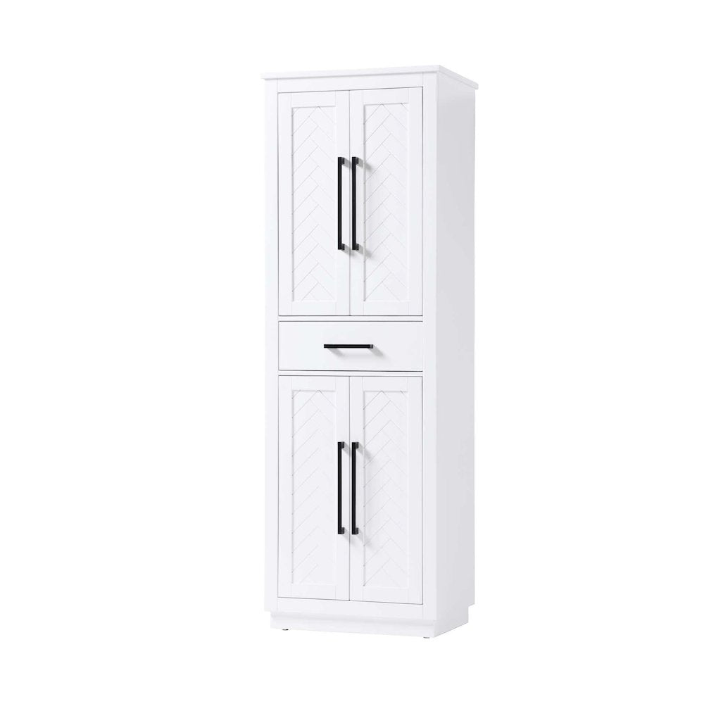 24 inch Bath Storage Cabinet in White