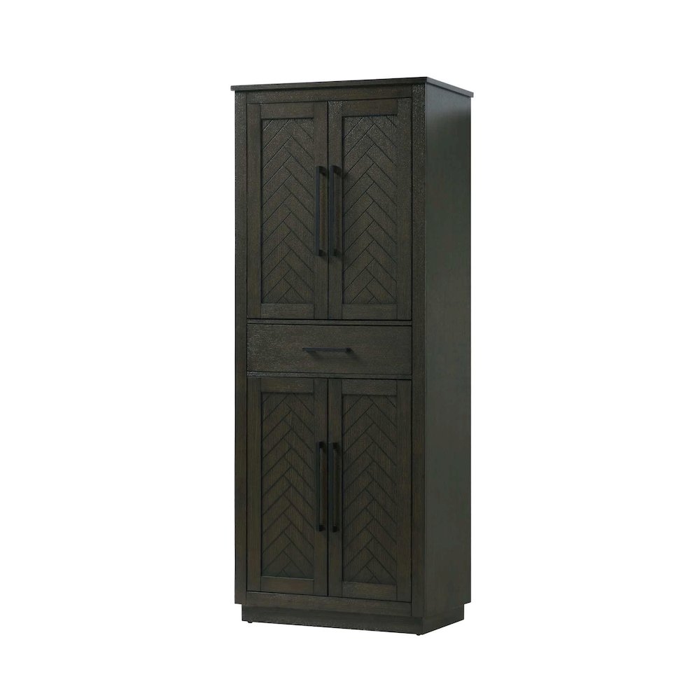 28 inch Bath Storage Cabinet in Chocolate Oak