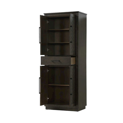 28 inch Bath Storage Cabinet in Chocolate Oak