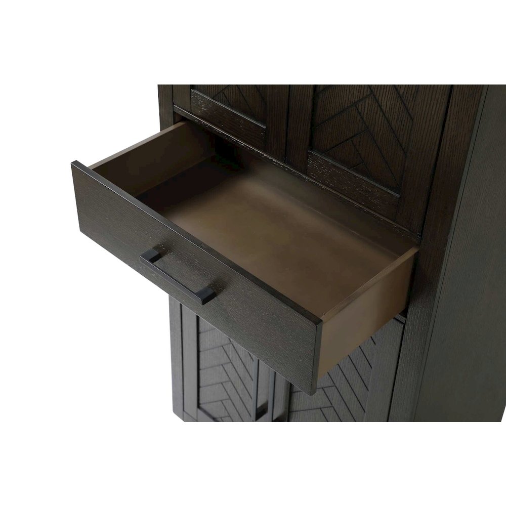 28 inch Bath Storage Cabinet in Chocolate Oak