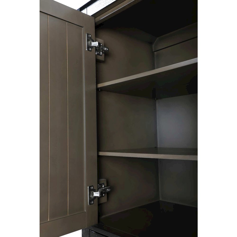 28 inch Bath Storage Cabinet in Chocolate Oak