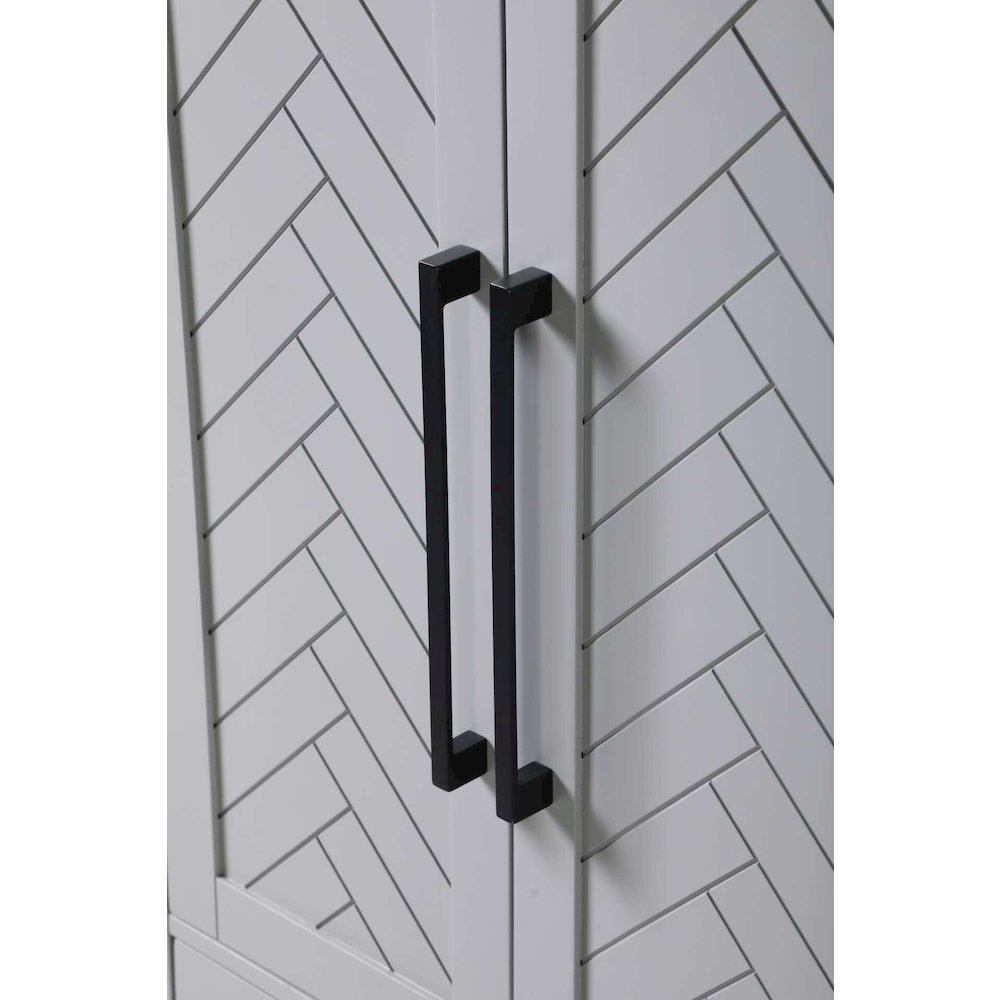 28 inch Bath Storage Cabinet in Grey