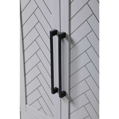28 inch Bath Storage Cabinet in Grey