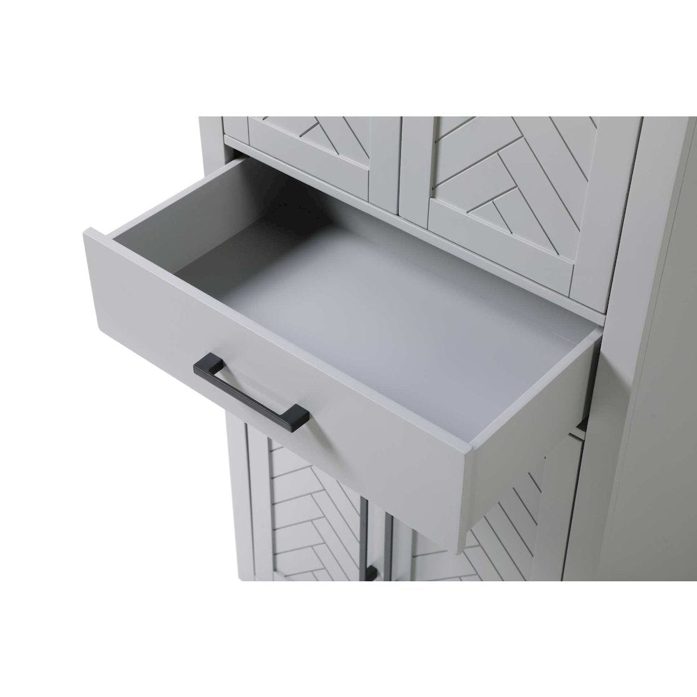 28 inch Bath Storage Cabinet in Grey